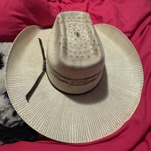 Twister Cream and Black Cowboy Hat